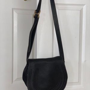 Chloe crossbody black leather bag